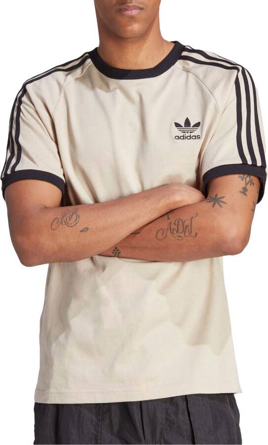 Adidas Originals Adicolor 3-stripes T-shirt T-shirts Kleding wonder beige maat: L beschikbare maaten:L