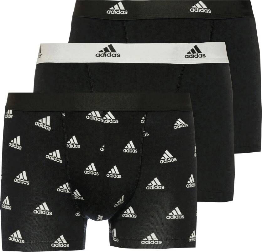 Adidas Active Flex Cotton Trunk Boxershorts Heren (3-pack)
