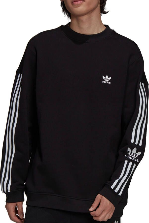 Adidas Originals Sweatshirt met logostitching model 'LOCK UP CREW'