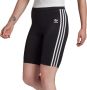 Adidas Originals Zwarte adicolor Dames Shorts met Contrasterende Banden Black Dames - Thumbnail 1