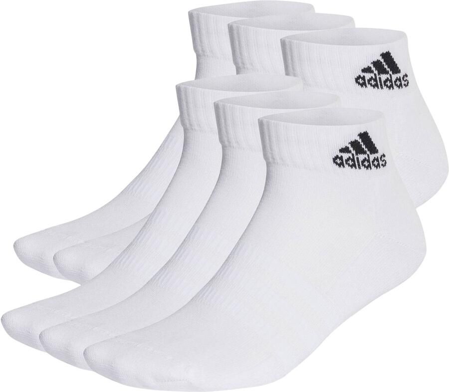 Adidas Originals Cushioned Sportswear Ankle Unisex Socken (6 Pack) Middellang Kleding white black maat: 39-42 beschikbare maaten:35-38 39-42 43