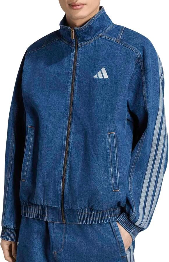 Adidas Spijkerjack STADIUM LOOSE FIT DENIM TRACK Top