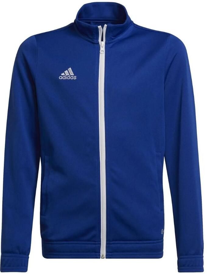 Adidas Perfor ce Junior sportvest blauw wit Gerecycled polyester Opstaande kraag 116 - Foto 4