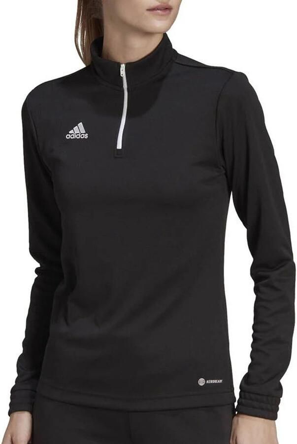 Adidas entrada 22 hardlooptop zwart wit dames