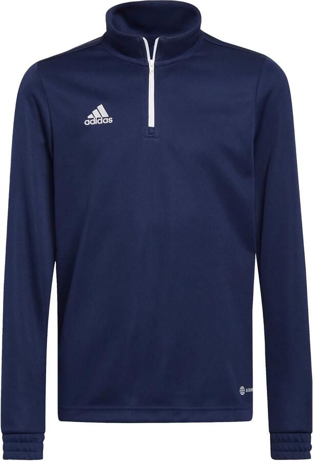 Adidas Perfor ce Junior sportsweater donkerblauw Sport t-shirt Gerecycled polyester (duurzaam) Opstaande kraag 176