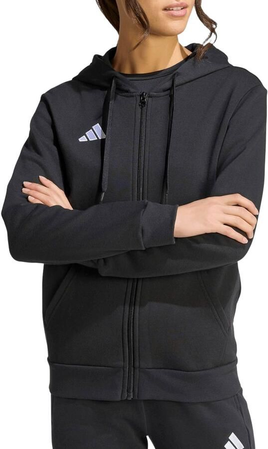 Adidas Entrada26 Hoodie met Lange Ritssluiting