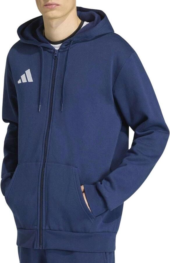 Adidas Entrada26 Hoodie met Lange Ritssluiting