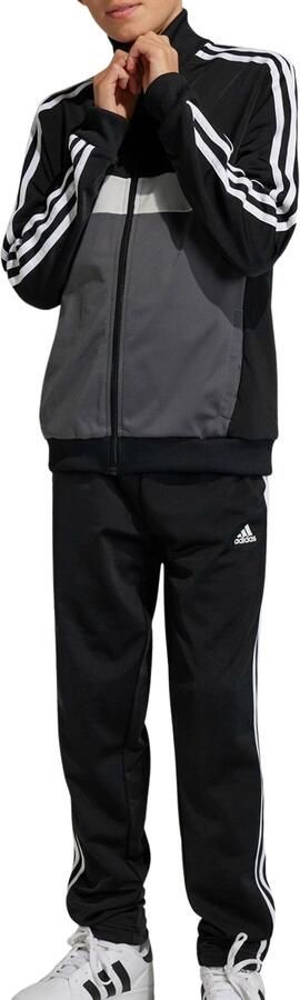 Adidas Tibero Poly Track Top Tracksuit Junior Black Grey Five Grey One White Kind Black Grey Five Grey One White - Foto 7