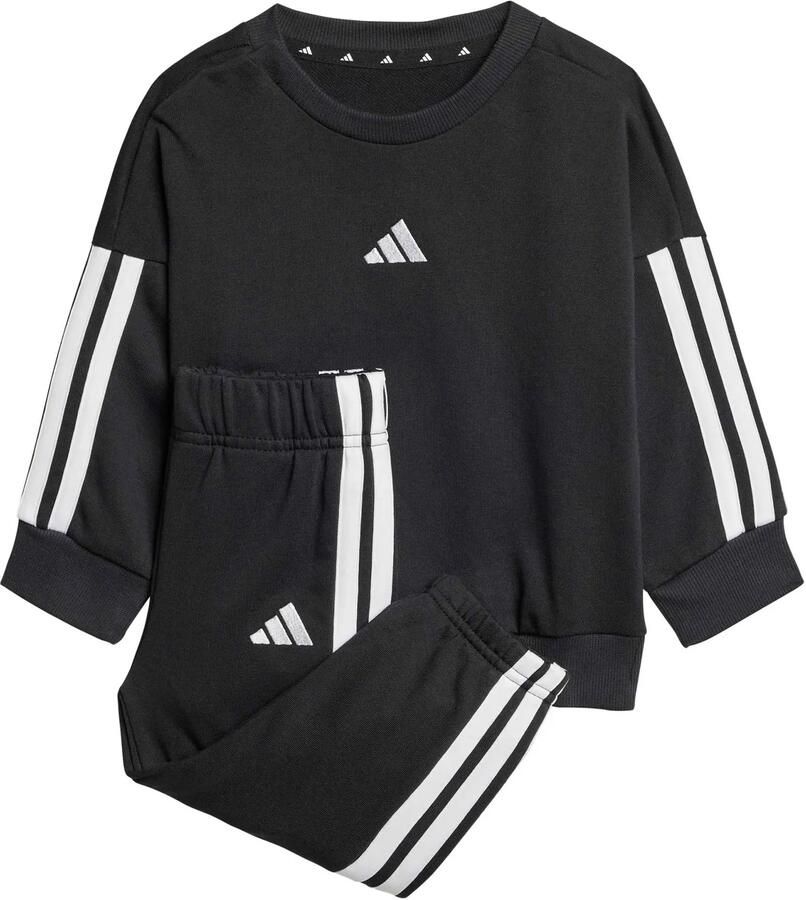 Adidas Sportswear joggingpak met ronde hals zwart Meerkleurig