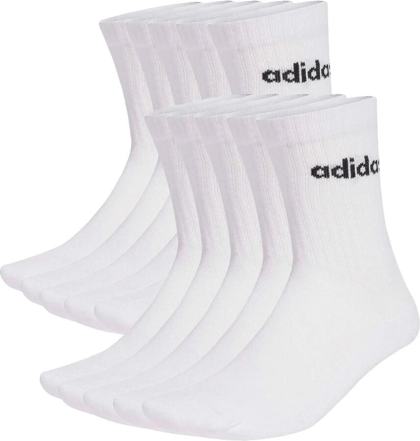 Adidas Linear Cushioned Crew Sokken Senior (10 paar)