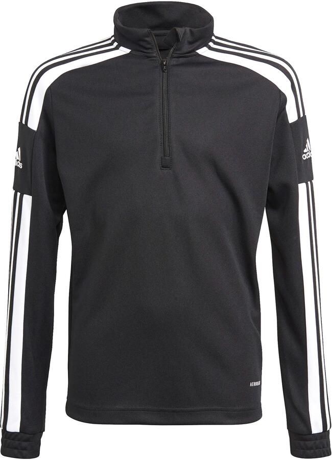 Adidas Perfor ce Junior Squadra 21 voetbalsweater zwart wit Sportsweater Polyester Opstaande kraag 116