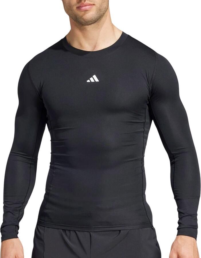 Adidas TECHFIT Compression Training Longsleeve Zwart- Heren Zwart