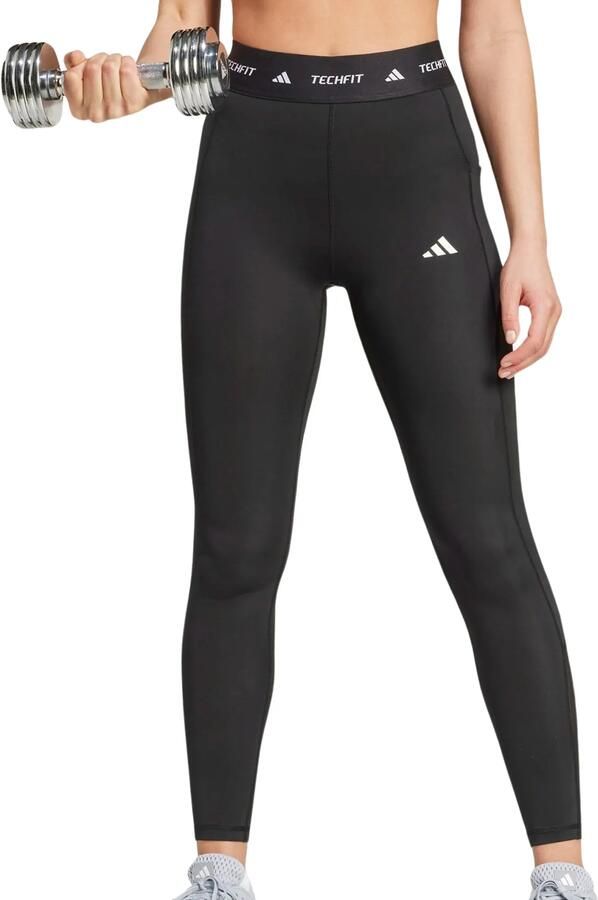 Adidas TECHFIT Stash Pocket Full-Length Legging Zwart- Dames Zwart - Foto 5