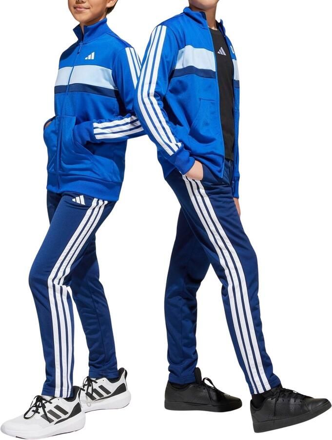 Adidas Seasonal Essentials Tiberio 3-Stripes Tricot Trainingspak Kids Blauw Kind Blauw - Foto 2