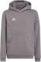 Adidas Performance Junior sporthoodie zwart Sportsweater Grijs Jongens Meisjes Katoen Capuchon 140 - Thumbnail 1