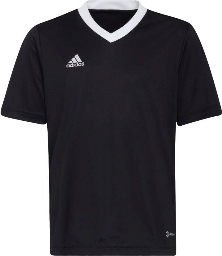 Adidas Perfor ce junior voetbalshirt zwart Sport t-shirt Polyester Ronde hals 164