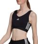 Adidas Sportswear Sport-bh ESSENTIALS REMOVABLE PADS 3-STRIPES CROPTOP (1-delig) - Thumbnail 5