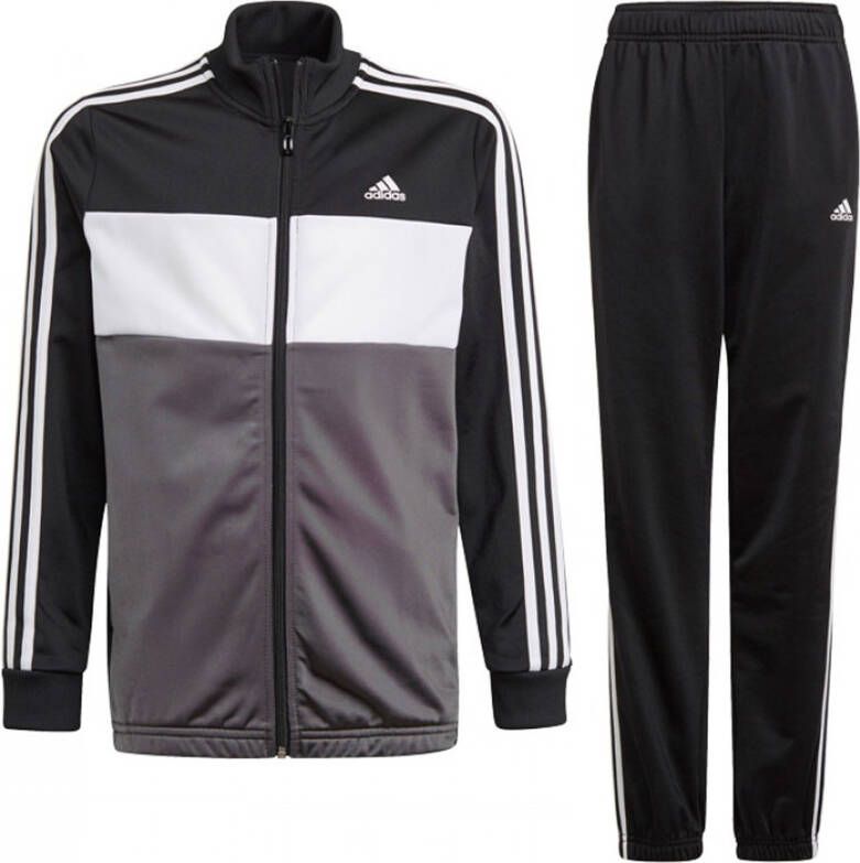 Adidas essentials tiberio trainingspak zwart grijs kinderen
