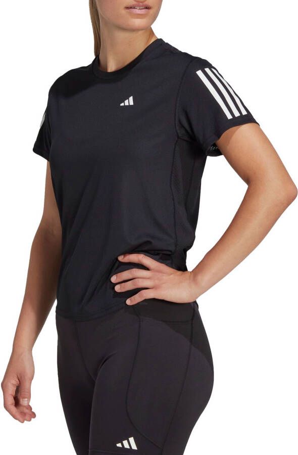 Adidas On The Run Zwart Hardloop T-shirt Dames
