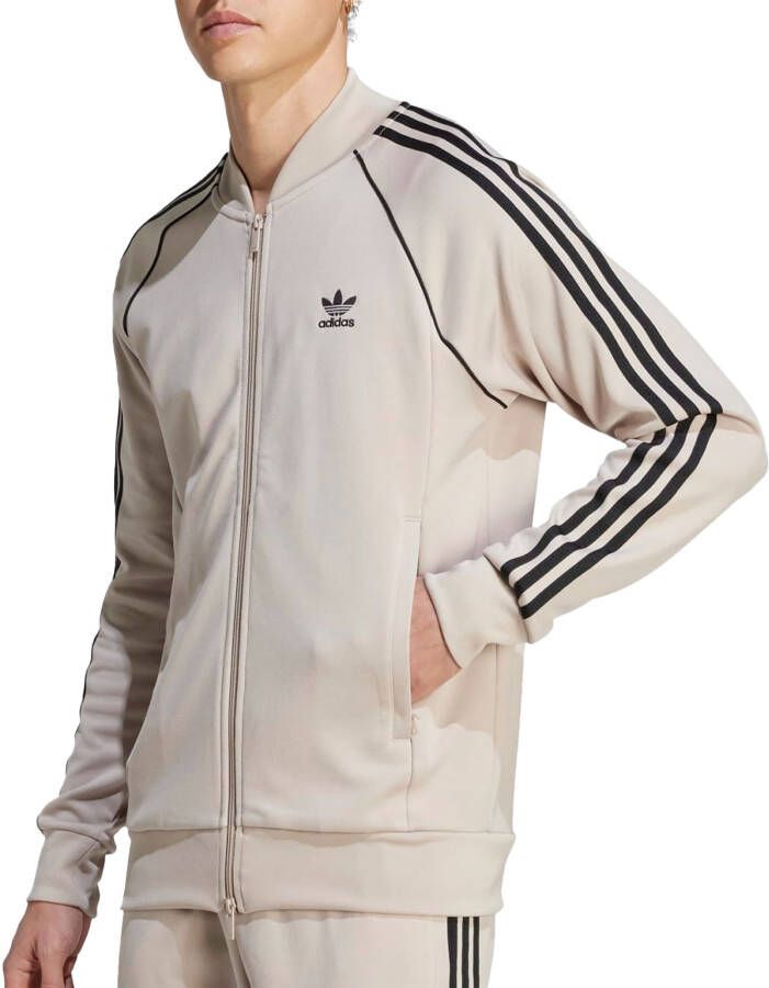 Adidas Originals Adicolor Superstar Trainingsjack Trainingsjassen Kleding wonder beige black maat: XL beschikbare maaten:XL