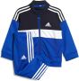 Adidas 3-Stripes Poly Tracksuit Infant Legend Ink White Semi Lucid Blue Legend Ink White Semi Lucid Blue - Thumbnail 1