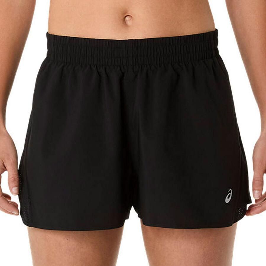 ASICS Core Woven Split Shorts Black- Dames Black