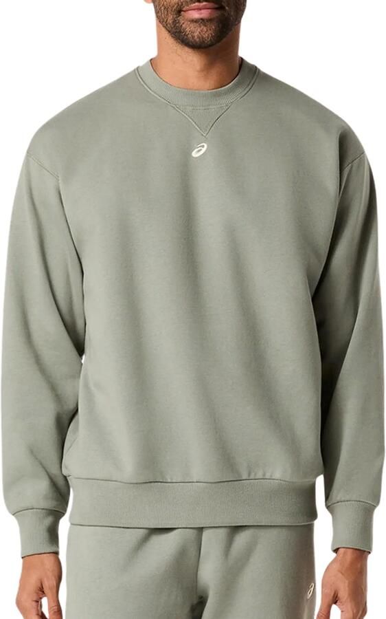 ASICS Fleece Relaxed Crew-Neck Sweater Heren