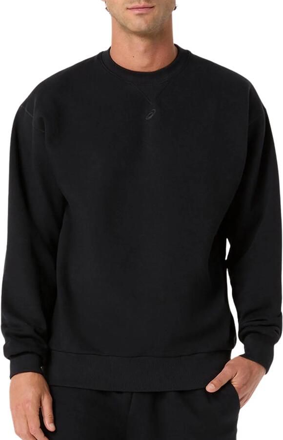 ASICS Fleece Relaxed Crew-Neck Sweater Heren
