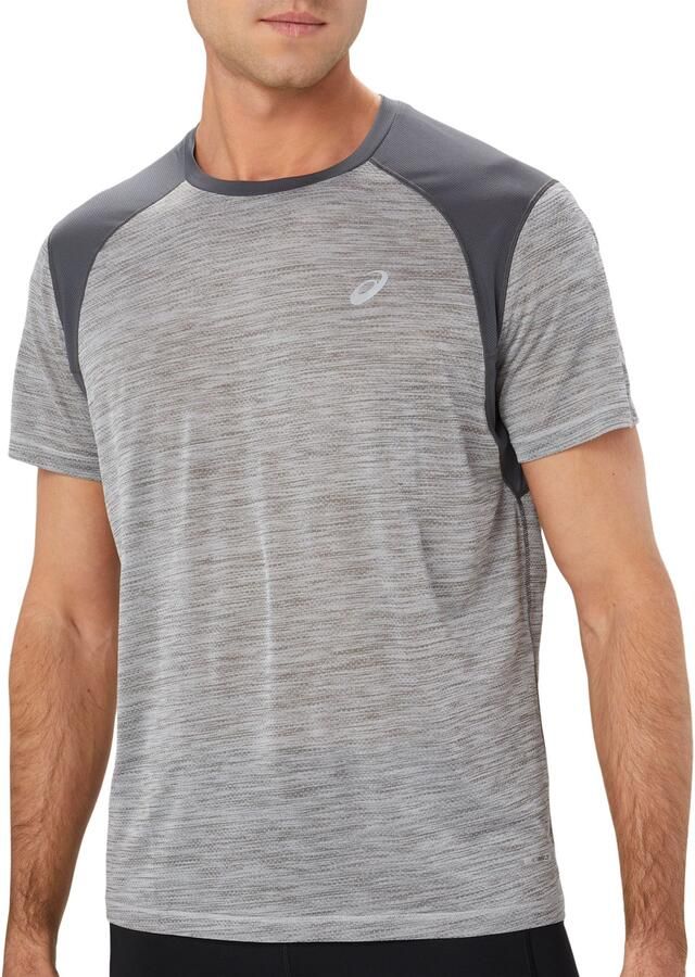 ASICS Road T-Shirt Grey- Heren Grey