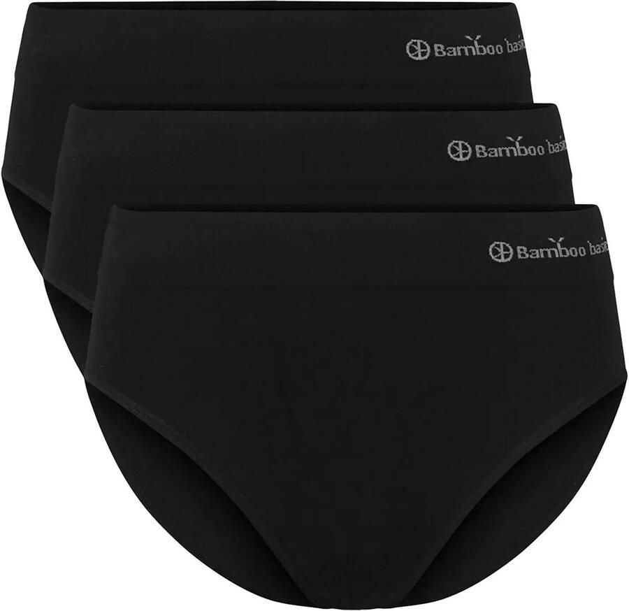 Bamboo Basics slip Belle met bamboe (set van 3) zwart - Foto 3