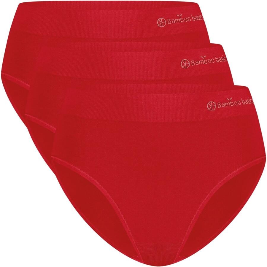 Bamboo Basics slip Belle met bamboe (set van 3) rood - Foto 3