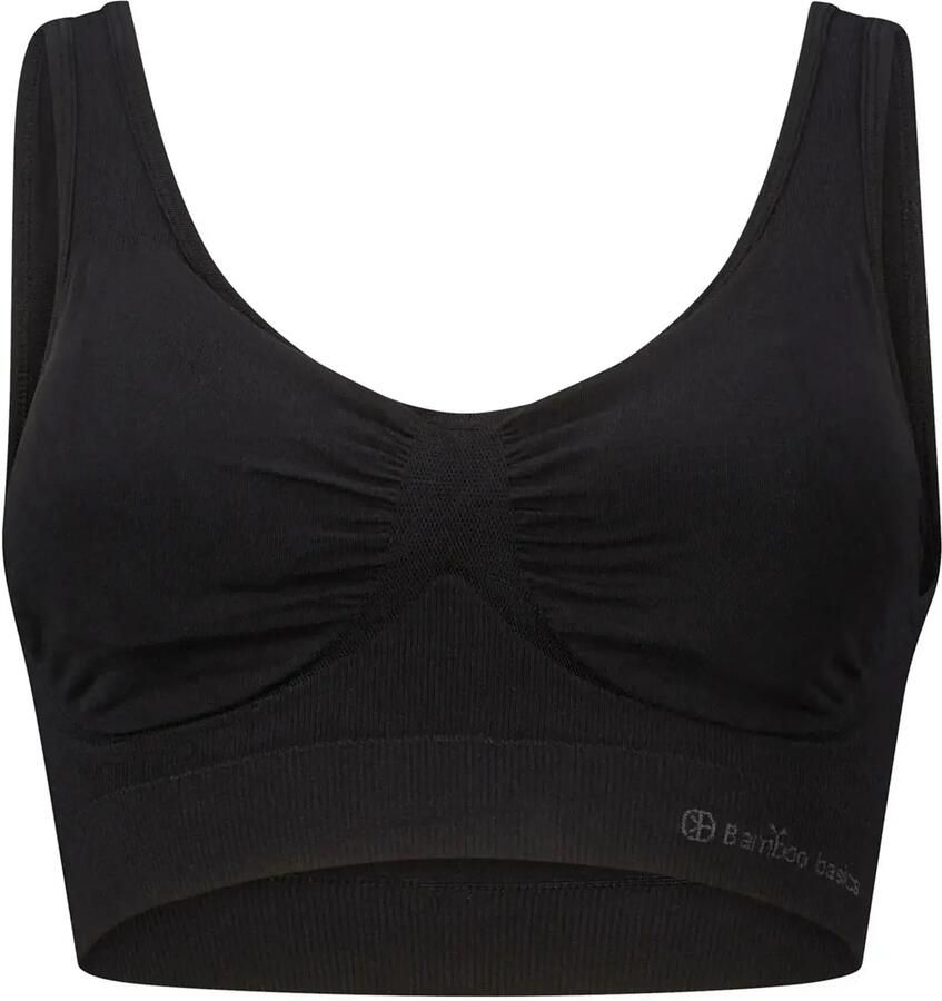 Bamboo Basics voorgevormde bh top Fleur met bamboe zwart - Foto 3