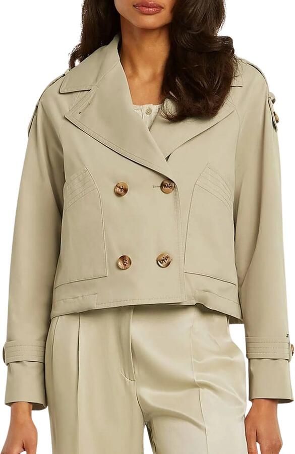 BEAUMONT Dames Jassen Gracy Short Trench Beige