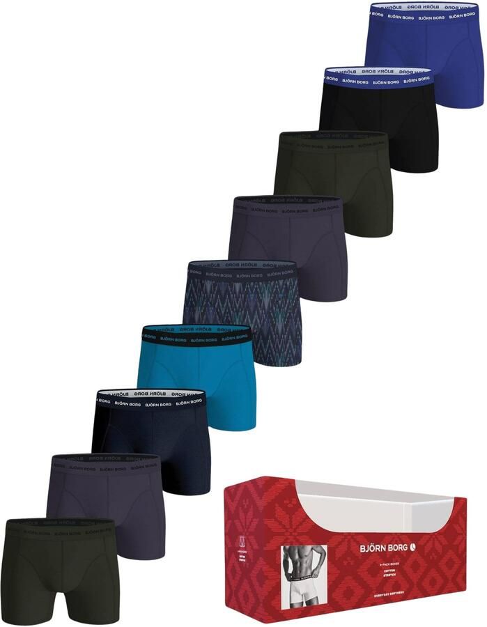 Bjorn Borg Björn Borg Cotton Stretch Boxershorts Heren (9-pack)