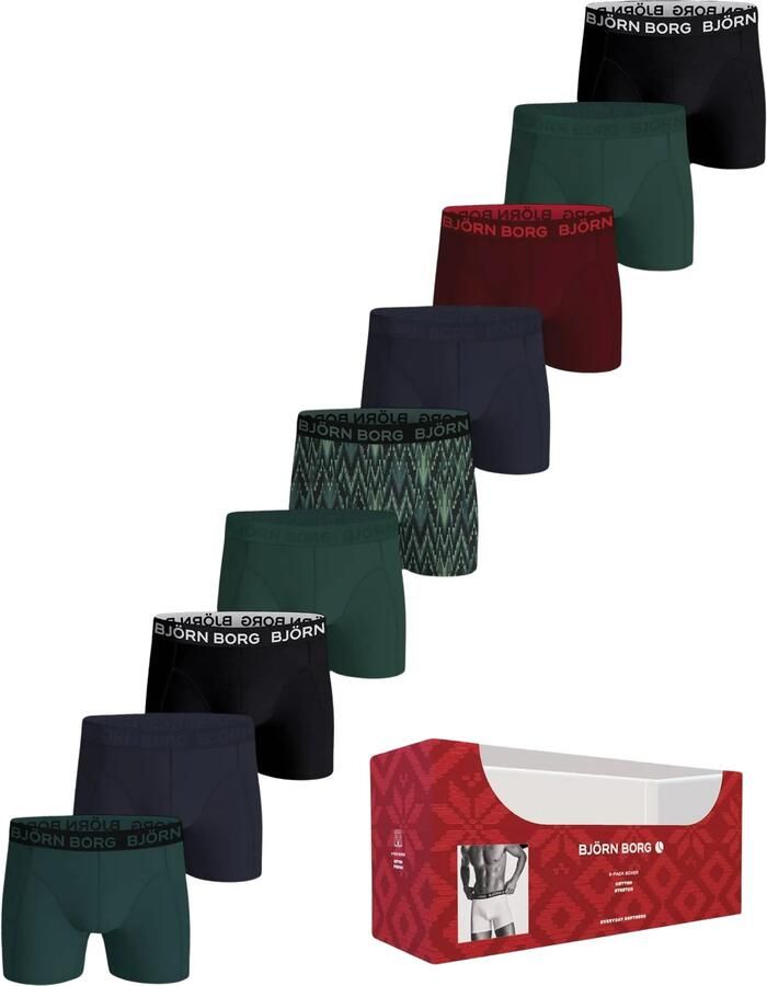 Bjorn Borg Björn Borg Cotton Stretch Boxershorts Heren (9-pack)