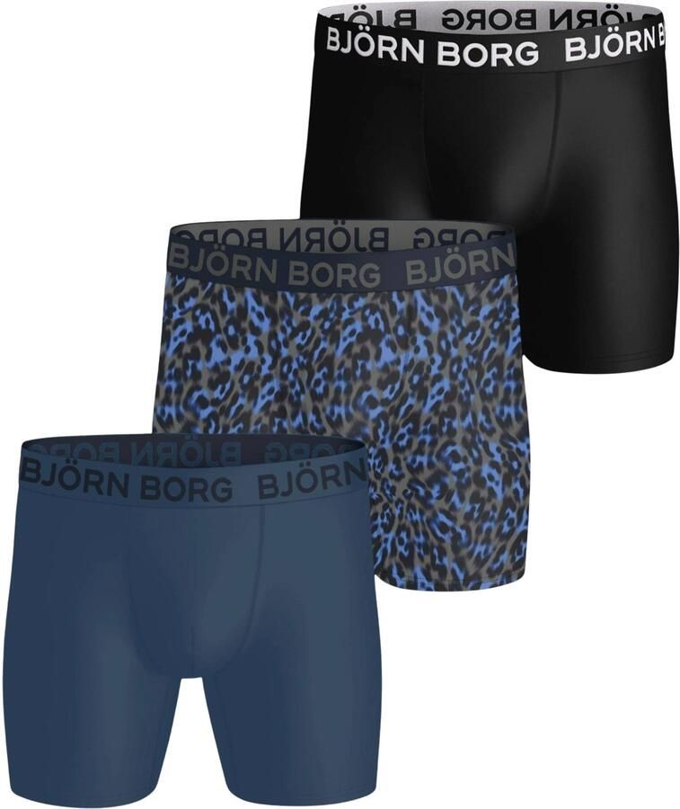 Bjorn Borg Björn Borg Sports Microfiber Boxershorts Heren (3-pack)