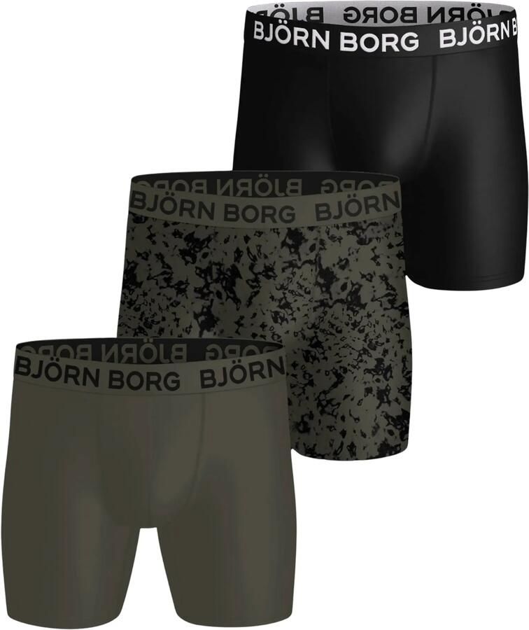 Bjorn Borg Björn Borg Sports Microfiber Boxershorts Heren (3-pack)