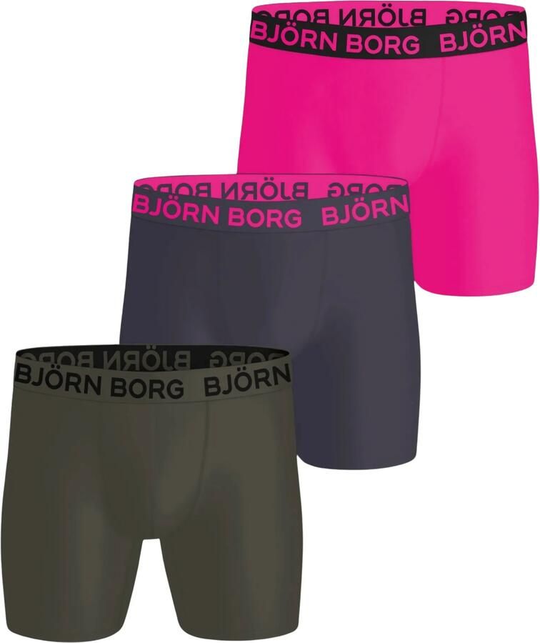Bjorn Borg Björn Borg Sports Microfiber Boxershorts Heren (3-pack)