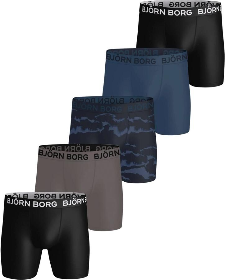 Bjorn Borg Björn Borg Sports Microfiber Boxershorts Heren (5-pack)