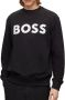 Hugo Boss Katoenen Hoodless Sweatshirt Black Heren - Thumbnail 2