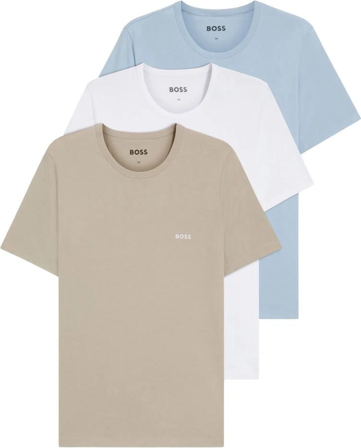 Boss regular fit T-shirt in set van 3 van puur katoen - Foto 2