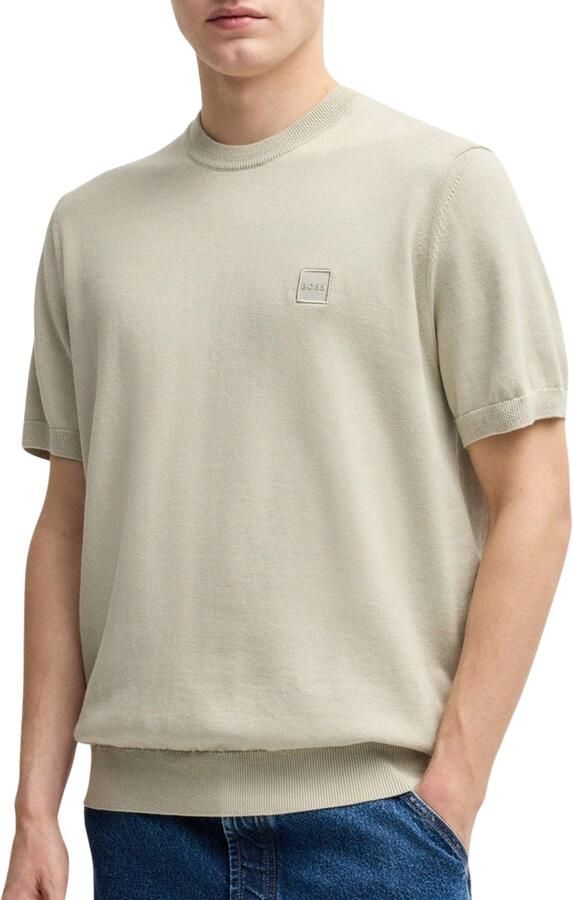 Boss Orange T-shirt met labelbadge model 'Kanache' - Foto 5