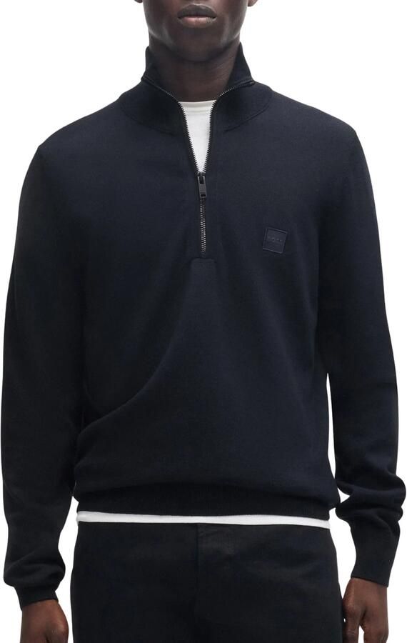 Boss Orange Gebreide pullover met labeldetail model 'Kanobix' - Foto 11