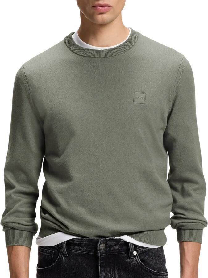 Boss Orange Regular fit gebreide pullover van een mix van katoen en kasjmier model 'KANOVANO_S' - Foto 9