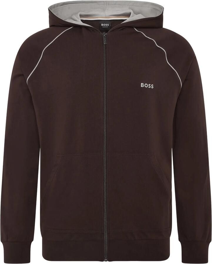 Boss Regular fit sweatjack van katoenmix model 'Mix&Match Jacket H'
