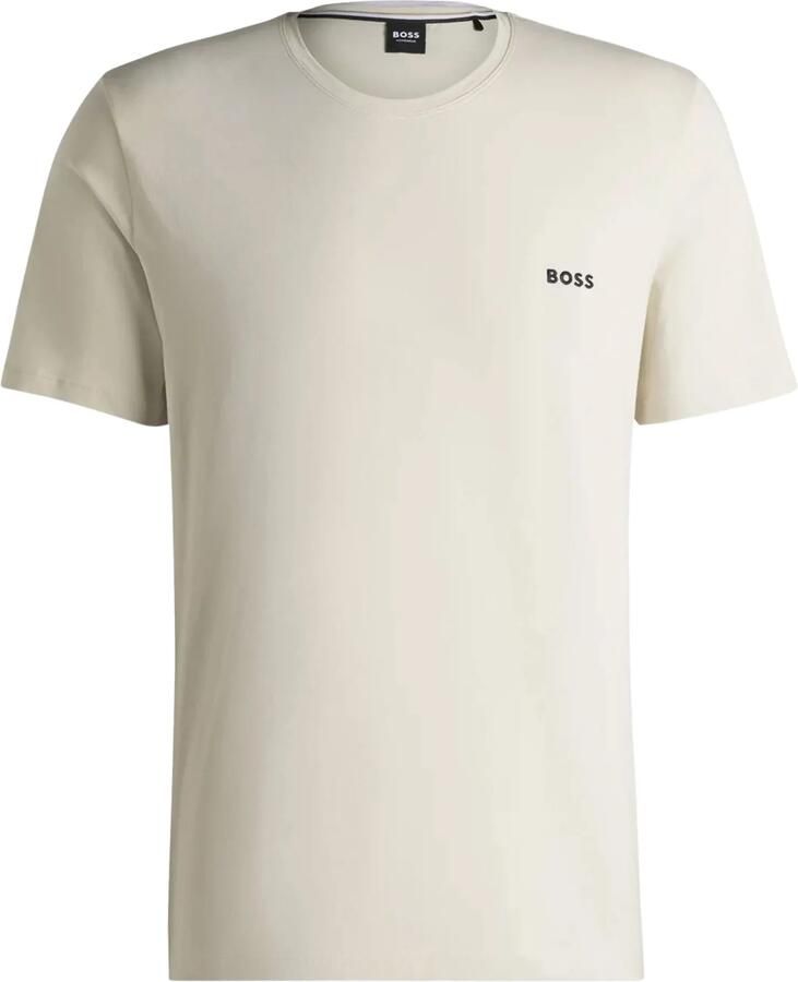 Boss regular fit T-shirt van katoenmix
