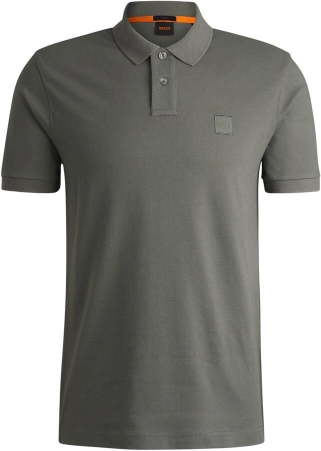 Boss Orange Slim Fit poloshirt van katoenmix model 'PASSENGER' - Foto 9