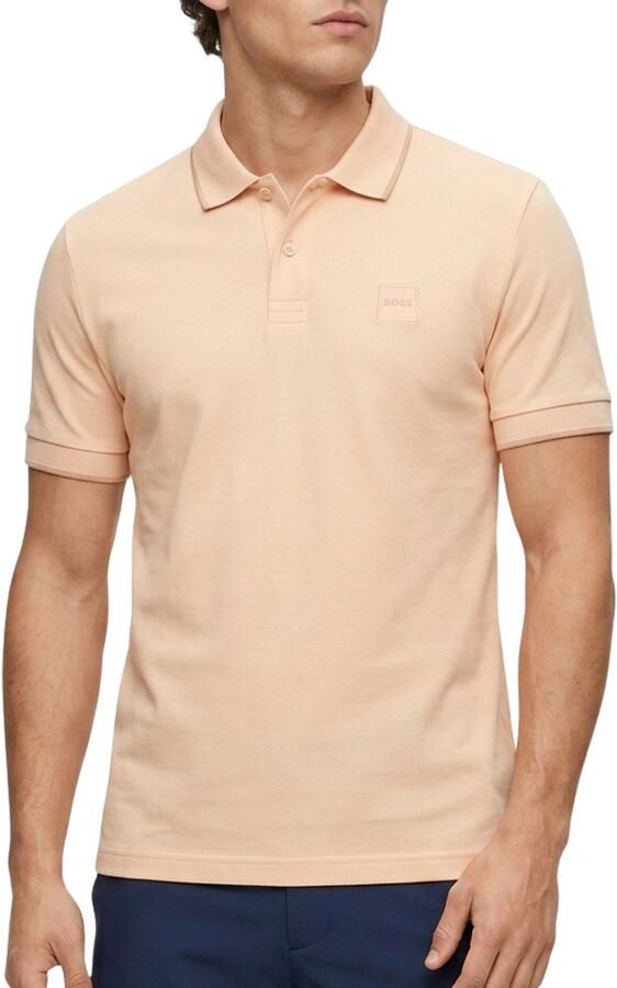 Boss Orange slim fit poloshirt van katoenmix model 'PASSENGER' - Foto 5