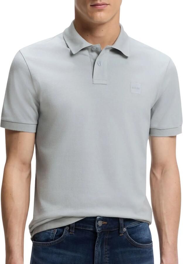 Boss Orange Regular fit poloshirt van katoenmix model 'Passenger'