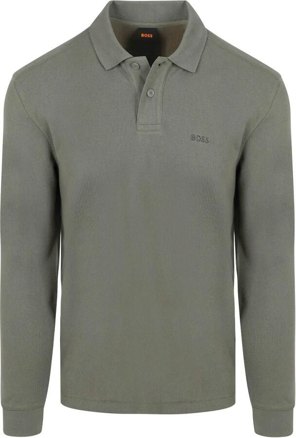 Boss Polo Shirt Lange Mouw Petempesto poloshirt met lange mouwen